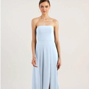 Jenny Yoo Essie Bridesmaid Dress Size 14 Whisper Blue